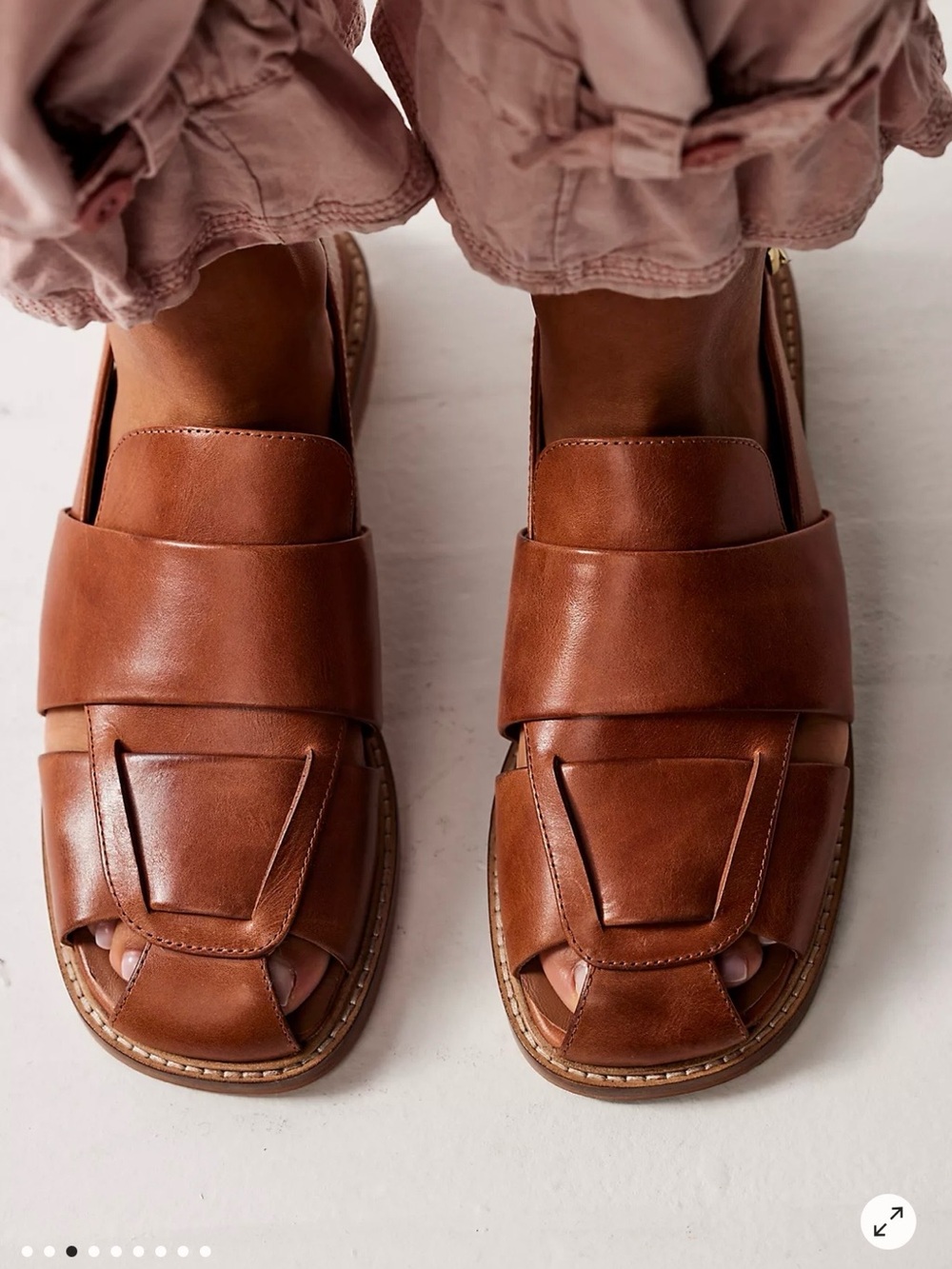 Free People Libby Fisherman Flat Sandals